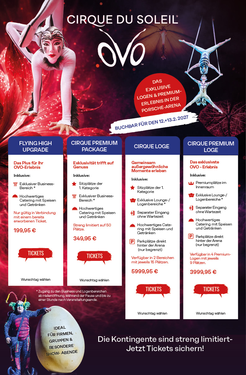Cirque du Soleil OVO Business Packages
